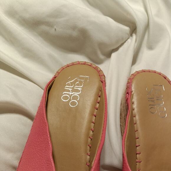 Franco Sarto Women's pink Pacifica Espadrille Wedge Slide Sandal S 7.5 - Picture 2 of 6